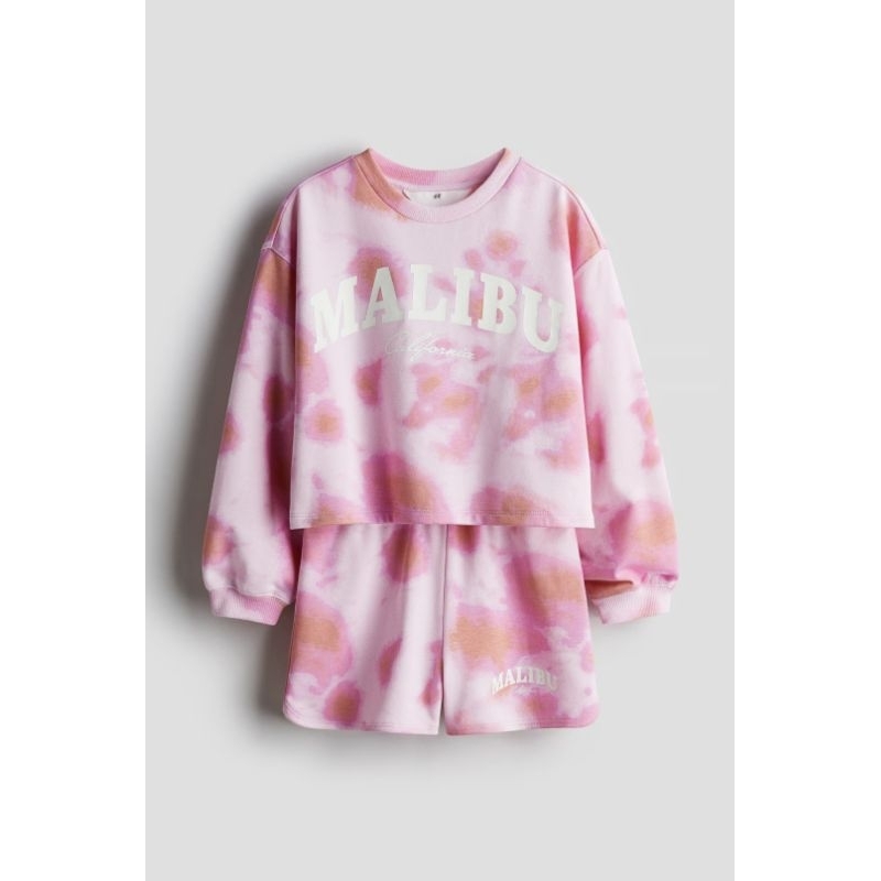 H&M Setelan celana pendek sweatshirt Malibu