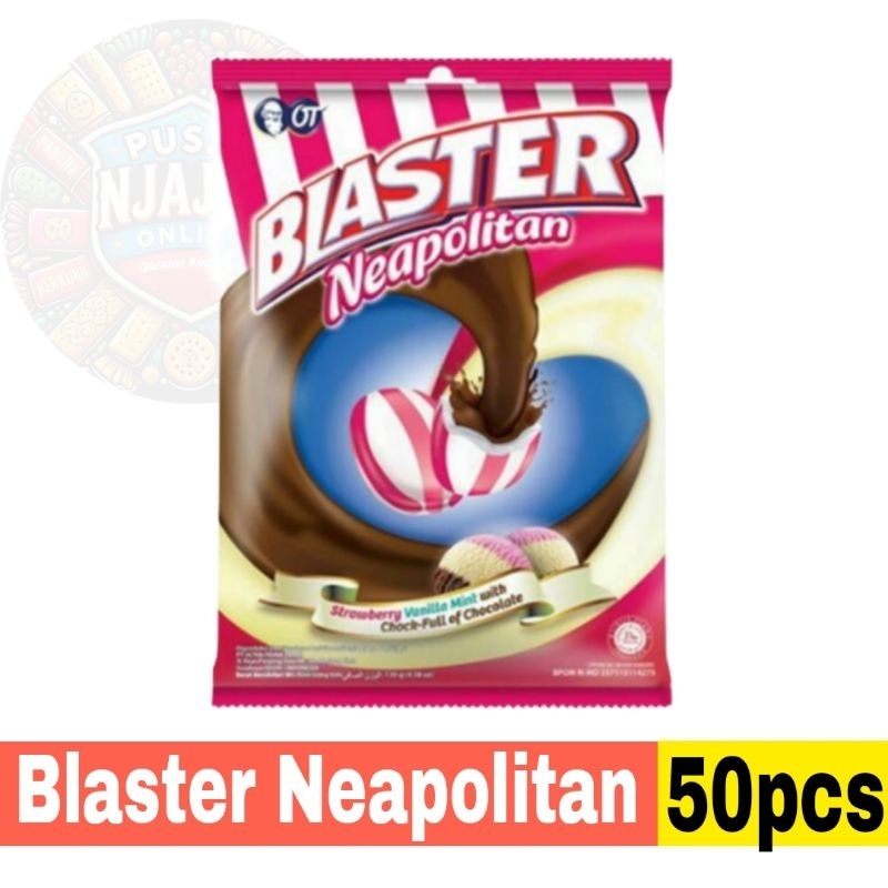 

Permen Blaster Neapolitan Bag isi 50 pcs