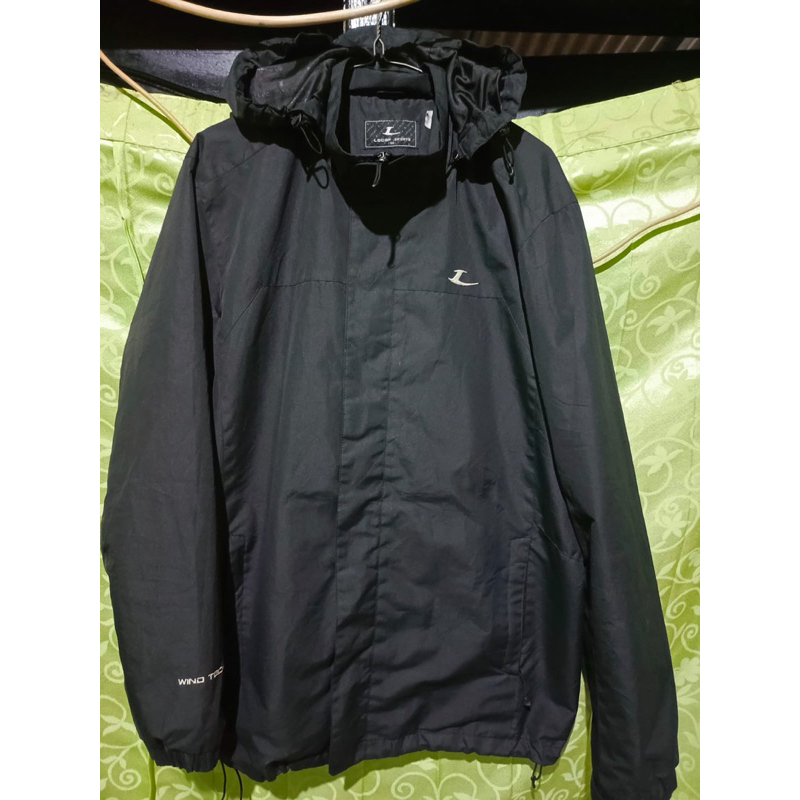 Lecaf sport jacket outdoor wind tech hitam second original