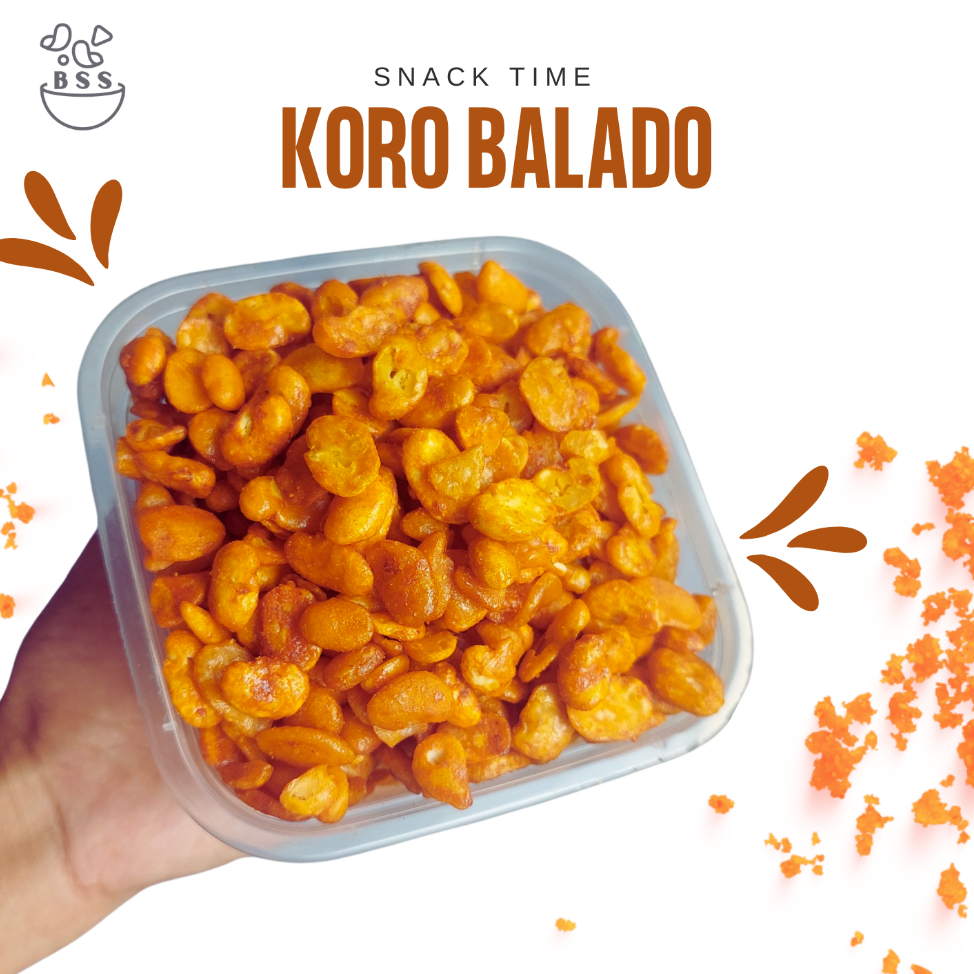 

Kacang Koro Kupas Pedas rasa balado Jaipong Renyah