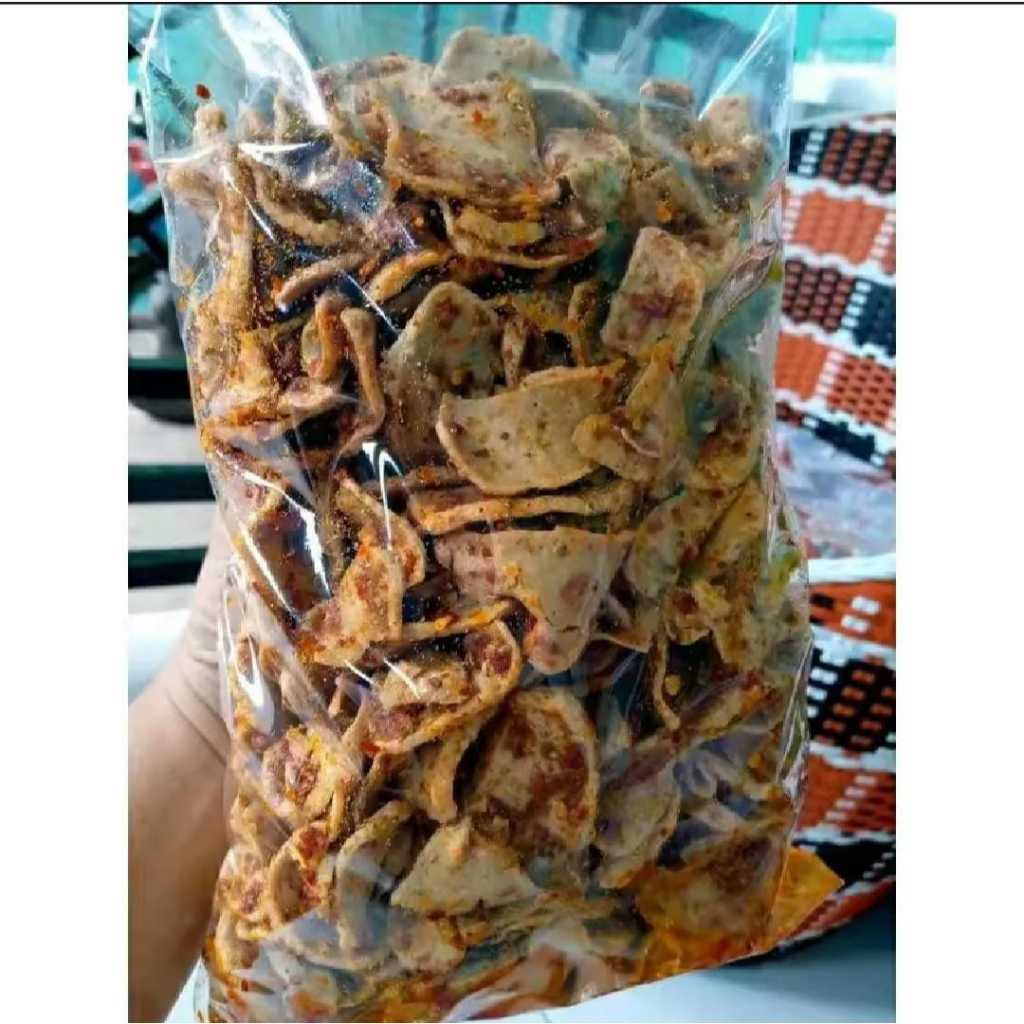 

Basreng bulat pedas daun jeruk basreng renyah kriuk isi 1kg