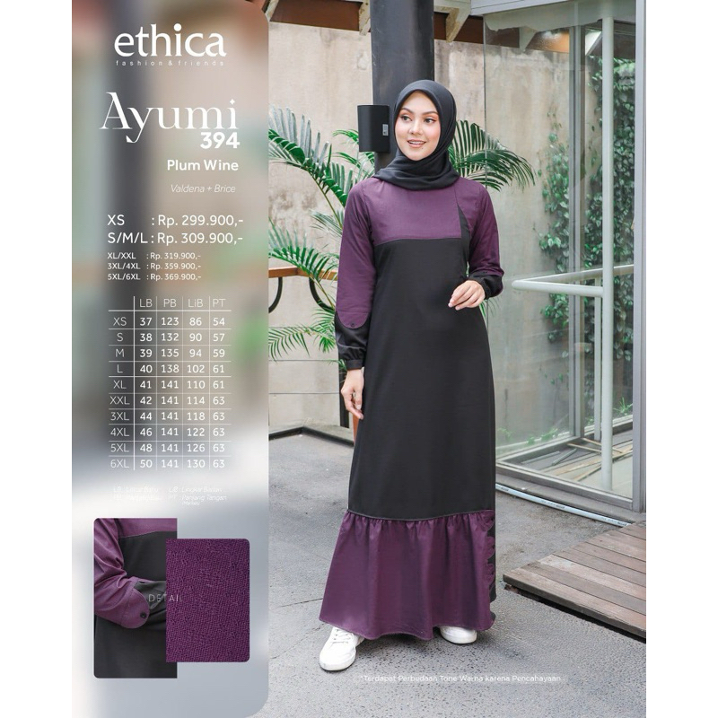SALE 20% Gamis Ethica Ayumi 394