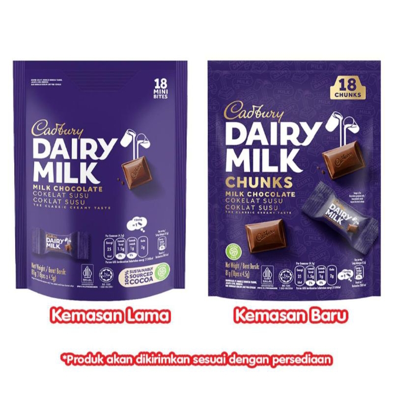 

Cadbury Dairy Milk Chocolate Bites 18 x 4.5 g
