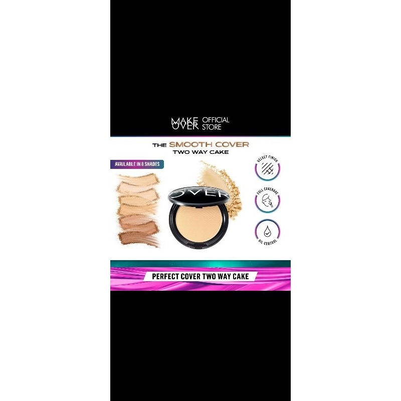 |Bedak make over| perfect cover two way cake