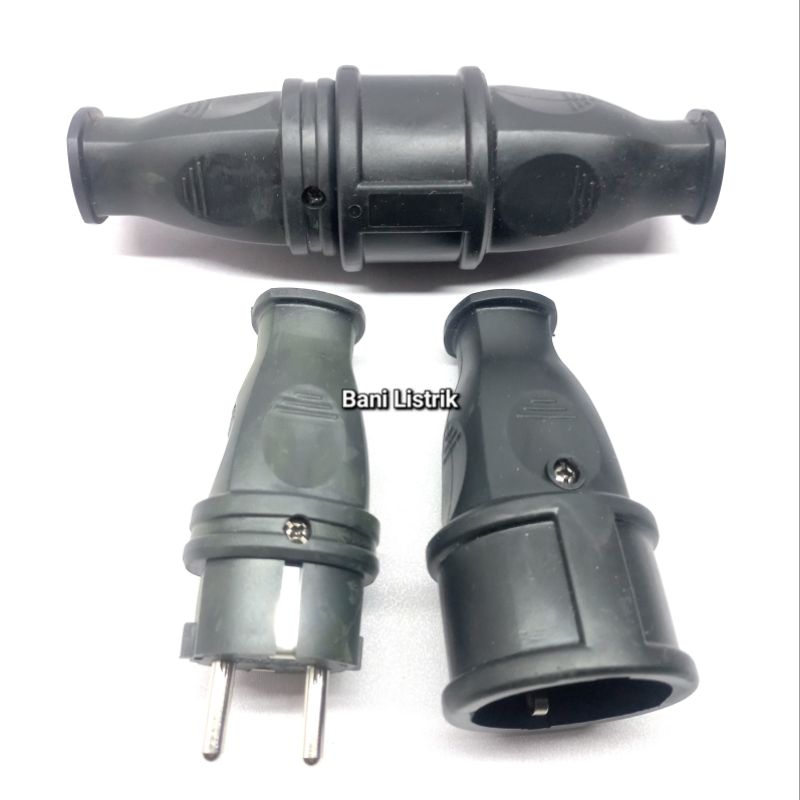 Steker Dan Kontra Karet Sepasang Colokan Listrik Outdoor Philmax