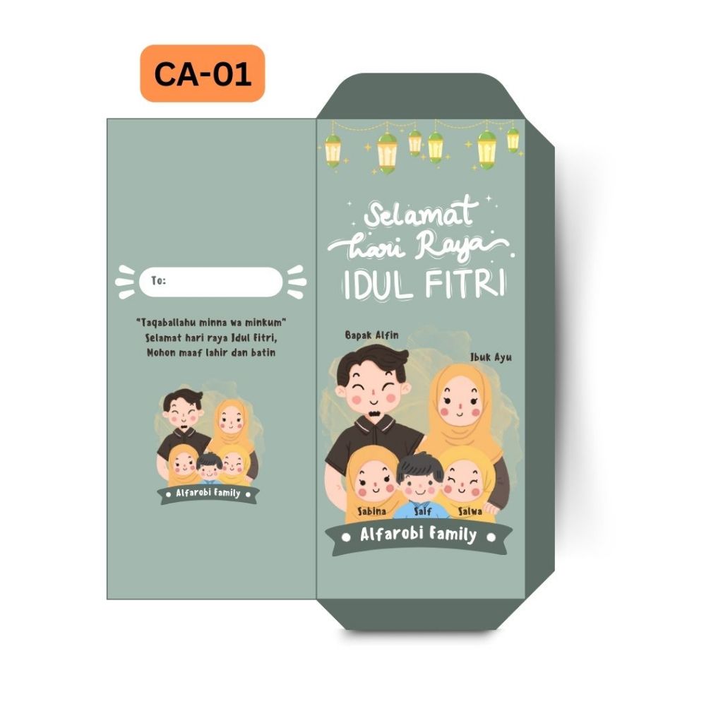 

Amplop Lebaran Custom Nama, Isi 20Pcs Ukuran Panjang