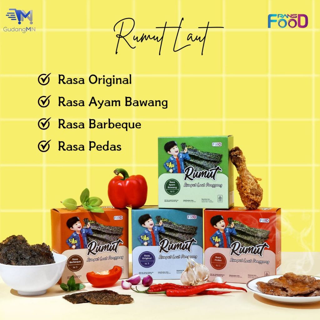 

Rans Rumut Laut Panggang Barbeque | Pedas | Original | Ayam Bawang