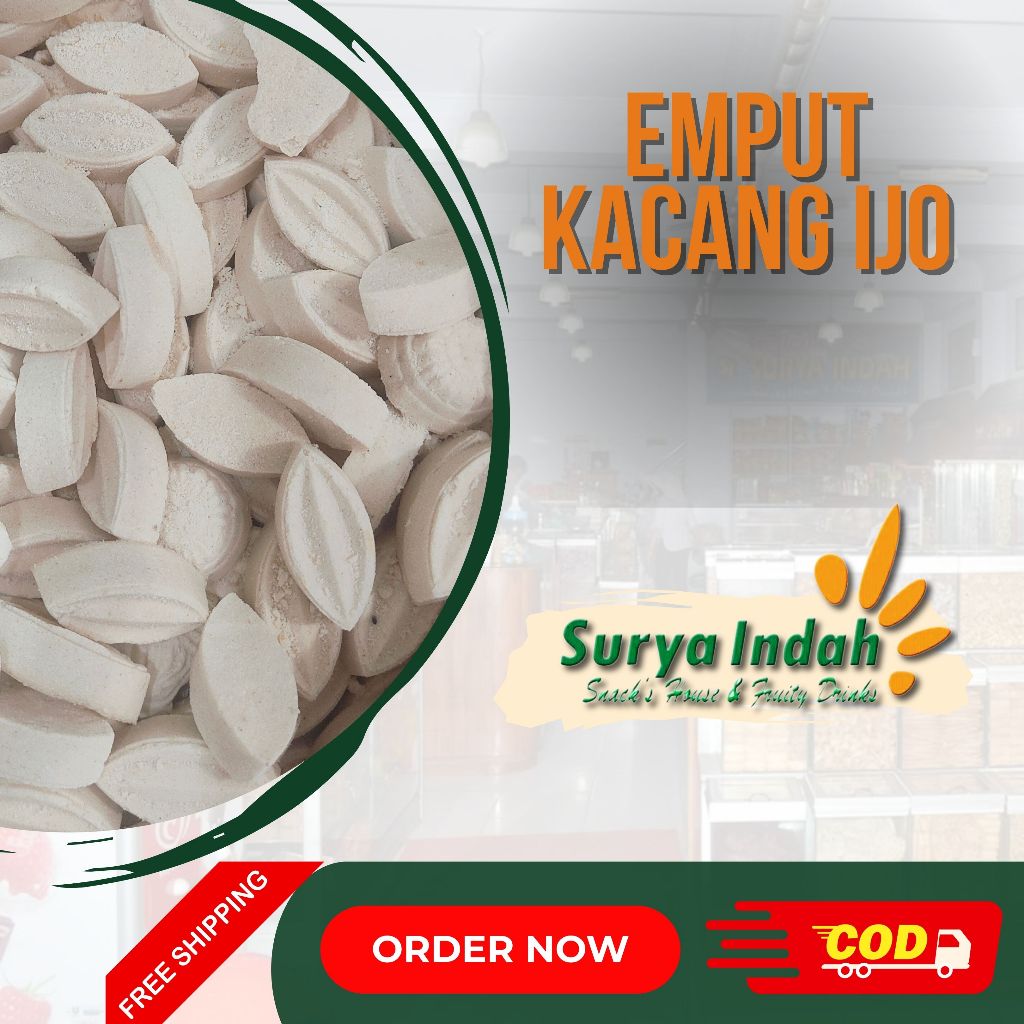 

Emput Kacang Hijau Makanan Jadul Los 100gr dijamin Enak Surya Indah Jombang