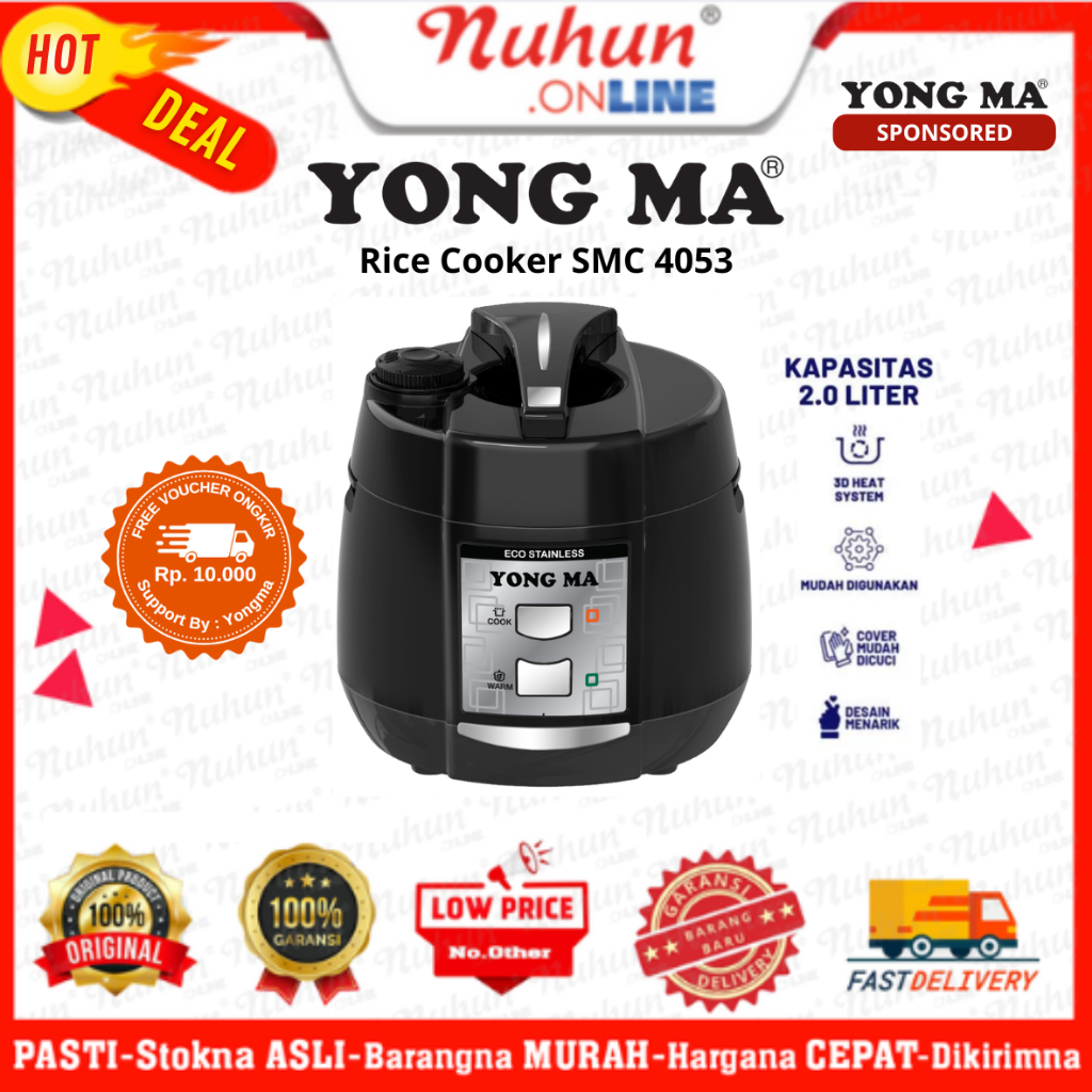 [CIANJUR] Rice Cooker Yongma SMC 4053 Stainless