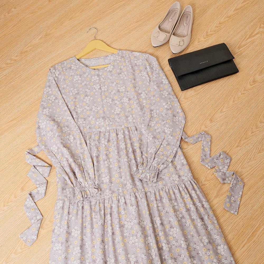 Le Khari Vanya Dress Gamis Katun Gamis Busui Size S - XL