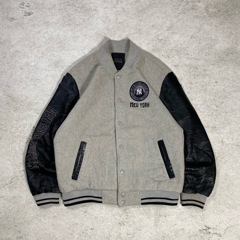 MLB Yankees Leather Varsity Jacket