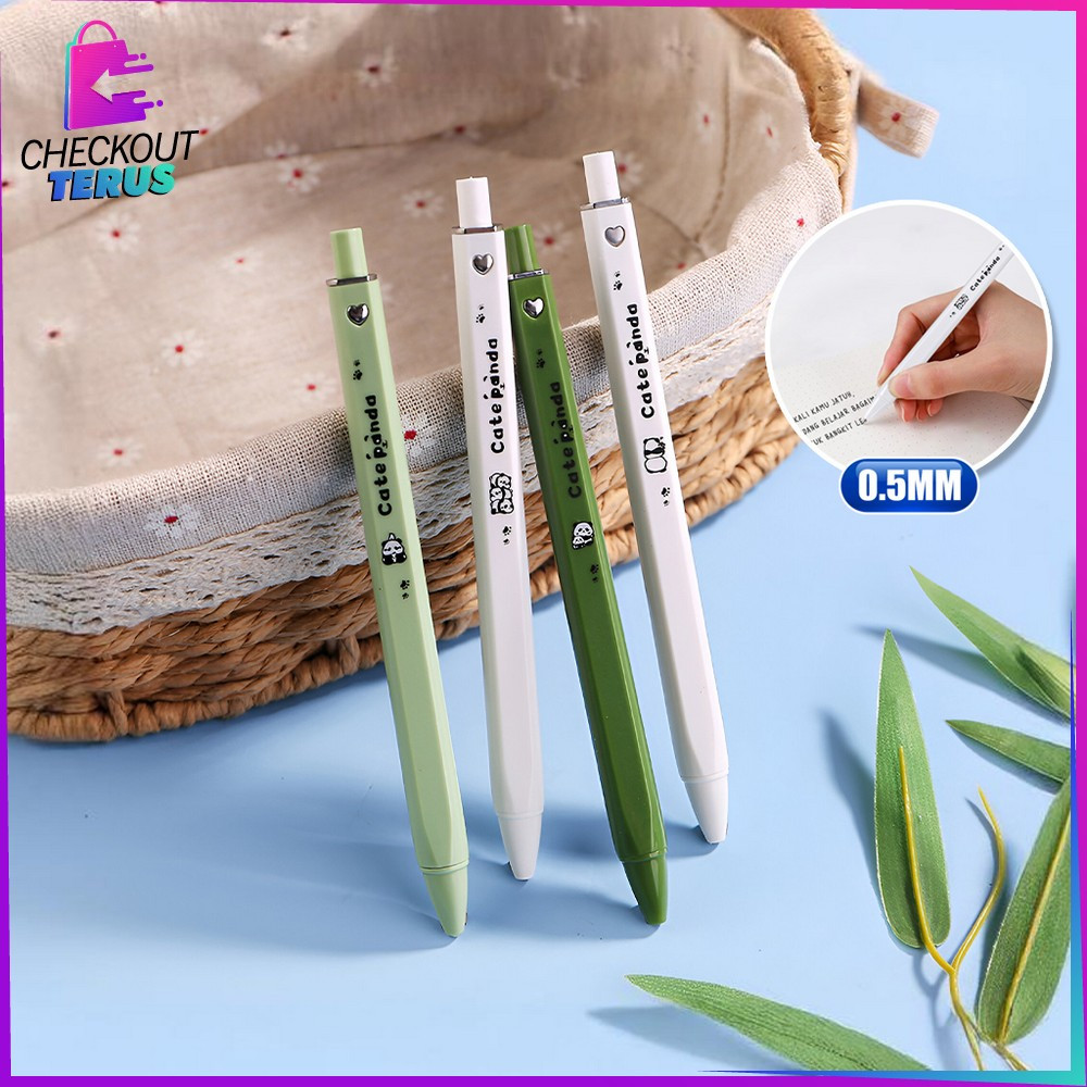 

CT A104 Pulpen Gel Mekanik 0.5MM Motif Panda Gel Pen Pena Cetek Alat Tulis Sekolah Kantor