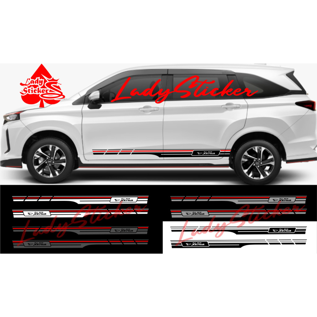 Sticker stiker mobil all new xenia cutting sticker mobil daihatsu all new xenia