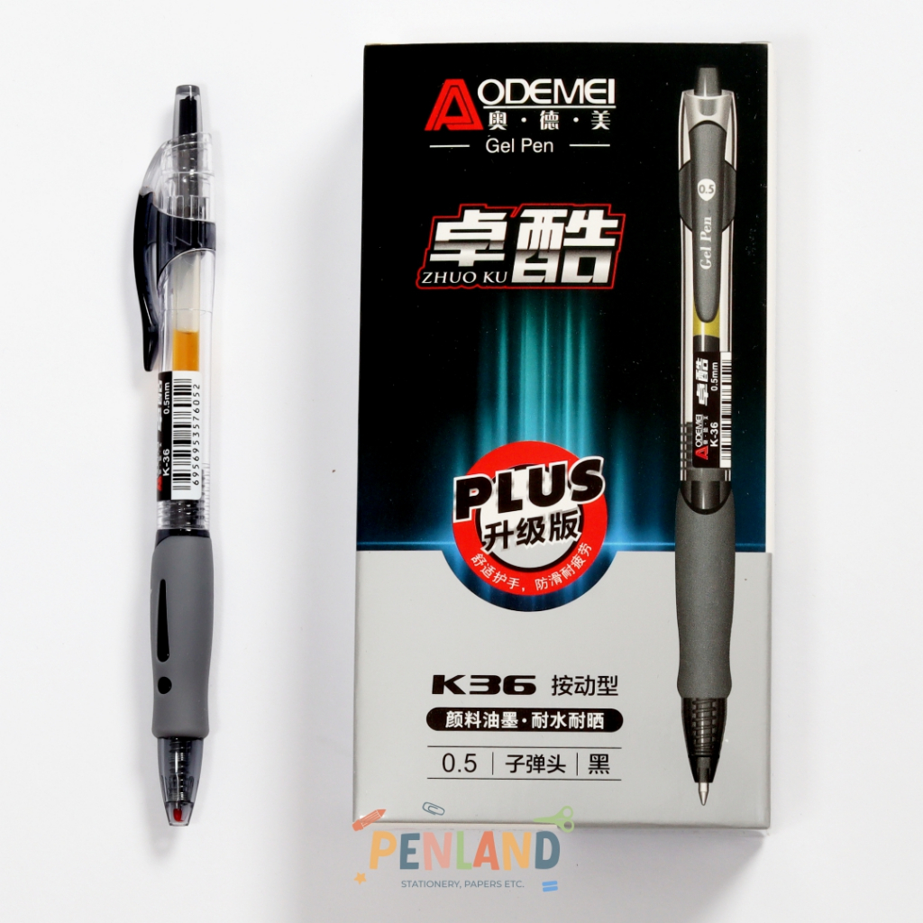 

Pulpen Pen Bolpen Gel Tinta Hitam ADM-K36 PL00025 Bisa COD