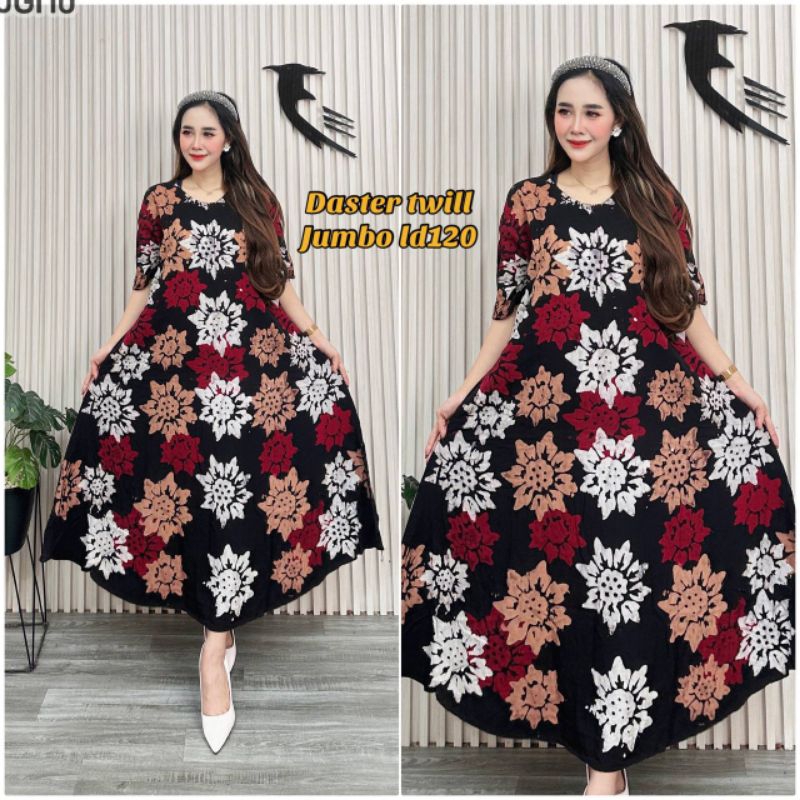 Daster twill jumbo ld 120 busui bisa cod