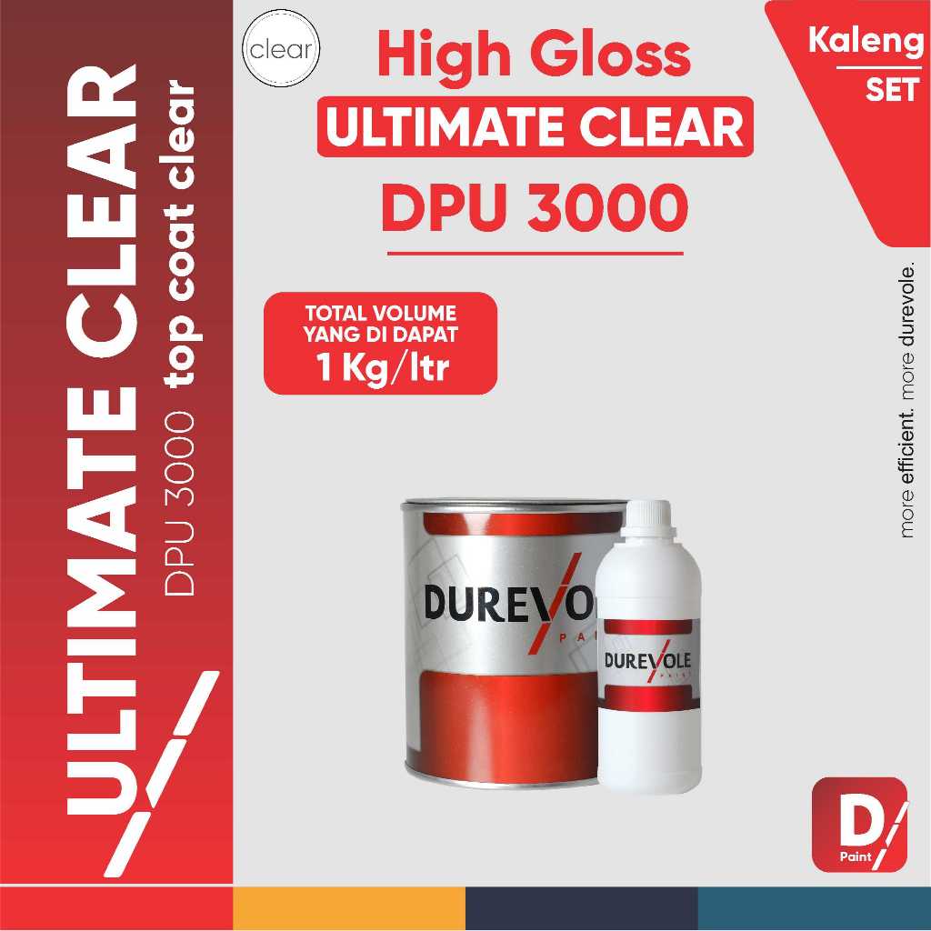DPU 3000 -  DUREVOLE PU ACRYLIC CLEAR