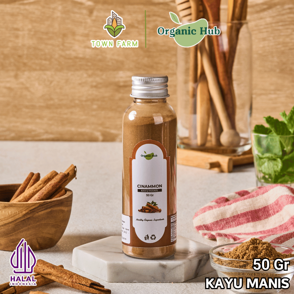 

Organic Hub Kayu Manis Bubuk Premium Quality Cinnamon Powder Bumbu Dapur 50 gr
