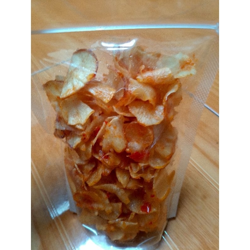 

Keripik Singkong Balado Bumbu Lengket 160 gram