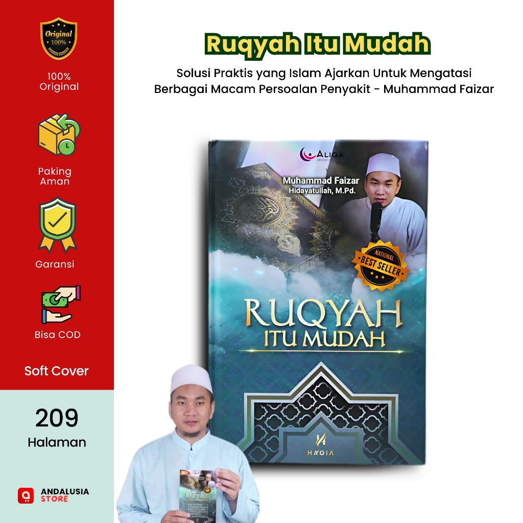 ORIGINAL Buku Ruqyah Itu Mudah Karya Ustadz Muhammad Faizar Hidayatullah, M. Pd.