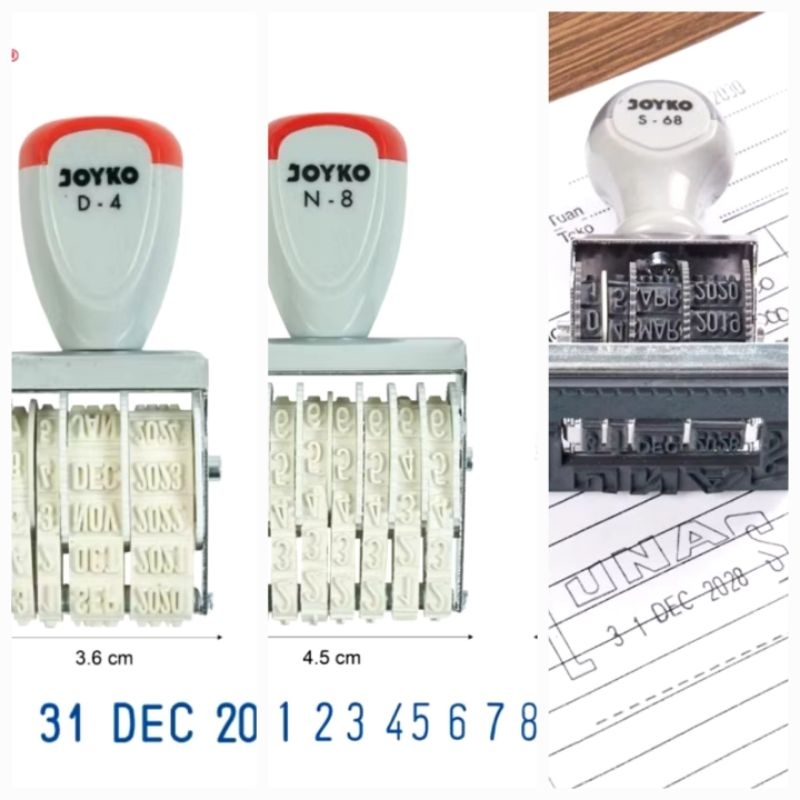 

12 Stempel nomor lunas tanggl bulan tahun angka joyko