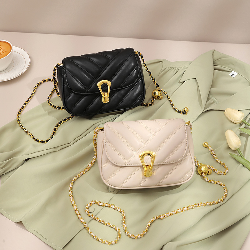 Tas Selempang Kulit Wanita | Dompet Hp Cewe Tali Rantai Adjustable | Tas Pesta Wanita Mewah