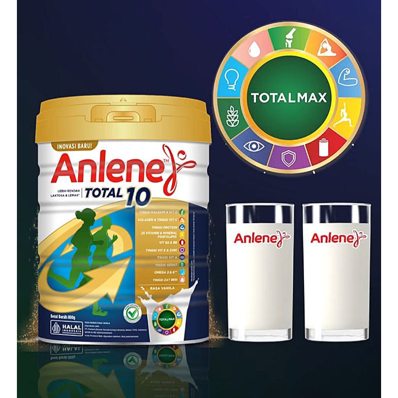 

ANLENE TOTAL 10 400gr 800gr VANILLA EXP DESEMBER 2025