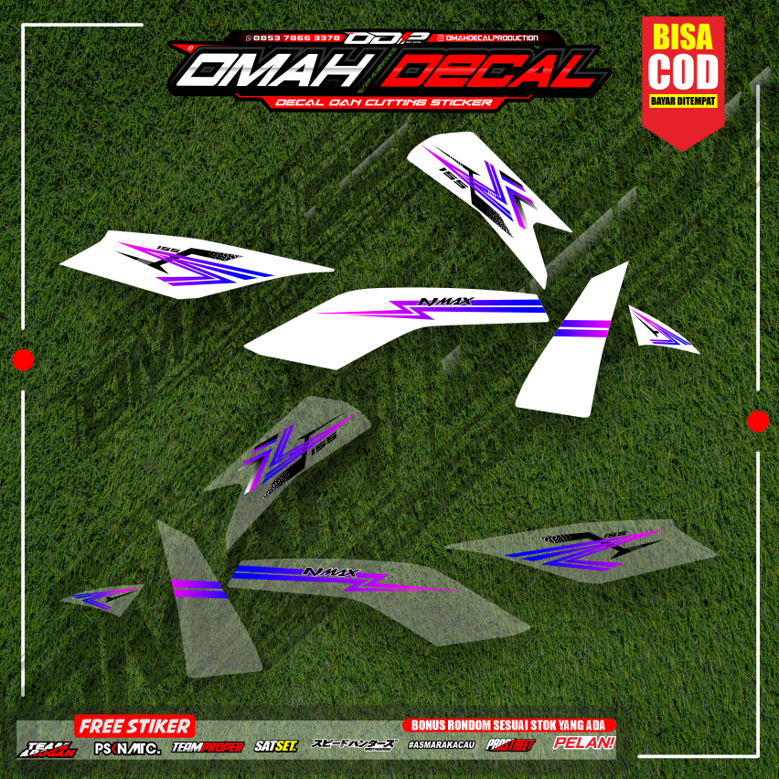 striping nmax turbo new thailand transparan old modifikasi motif api minimalis racing stiker nmax 1
