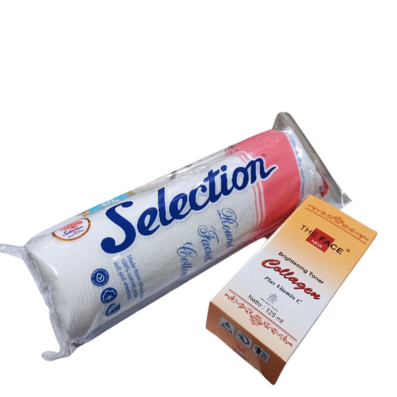 Paket Toner collagen ORi  TF + kapas selection bulet