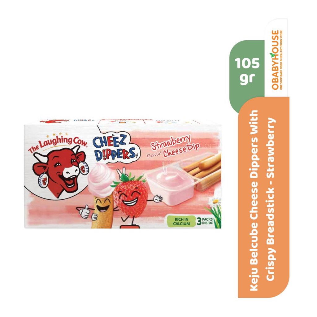 

Keju Belcube Cheese Dippers With Crispy Breadstick 105 gr - Strawberry