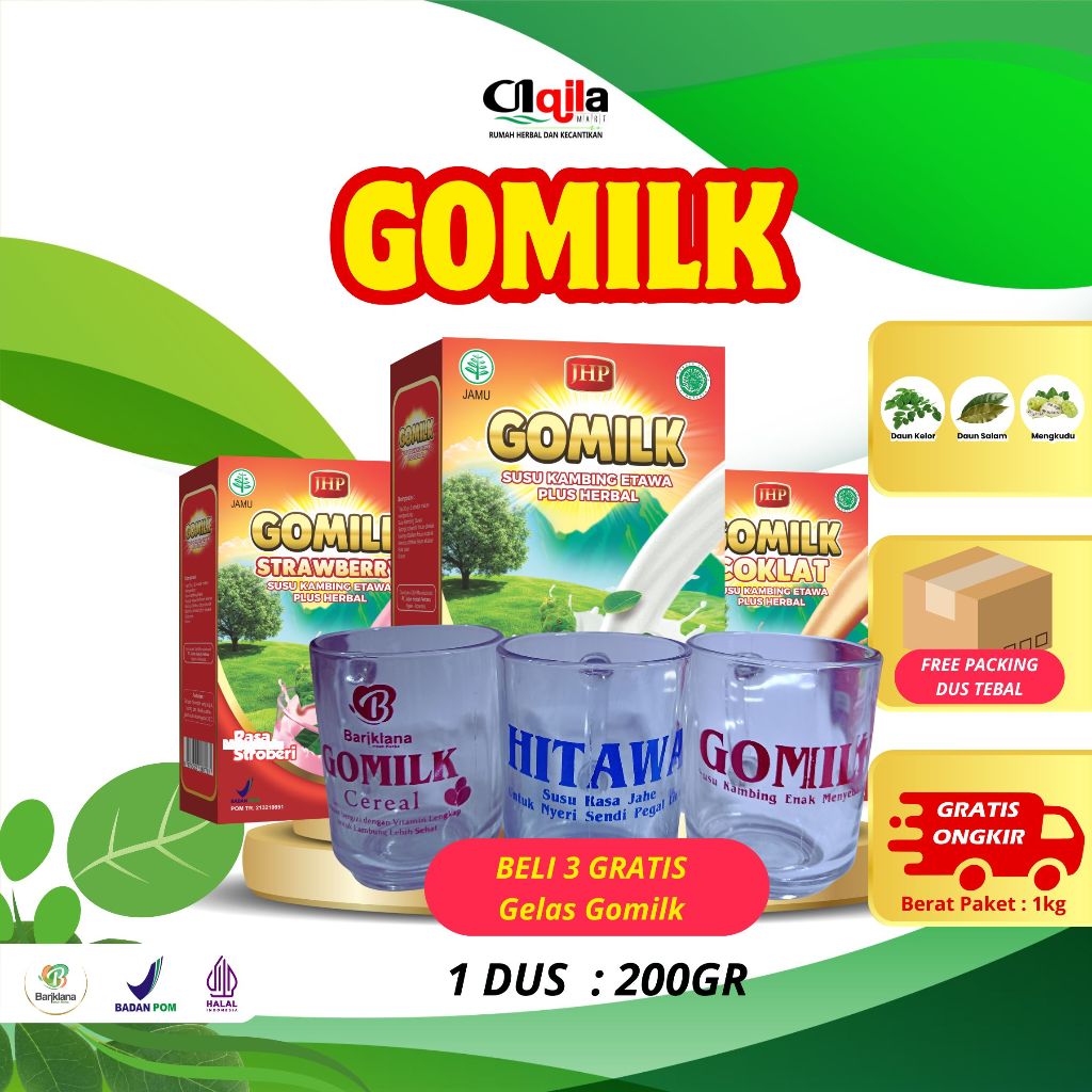 

GOMILK Susu Kambing Etawa plus Daun Kelor 200gr