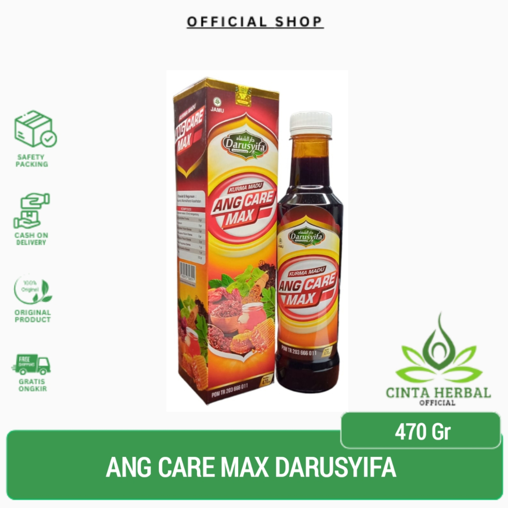 Kurma Madu Ang Care Max Darusyifa 470 gram | Madu Angkak Angcare Max | Sari Kurma Madu Angkak
