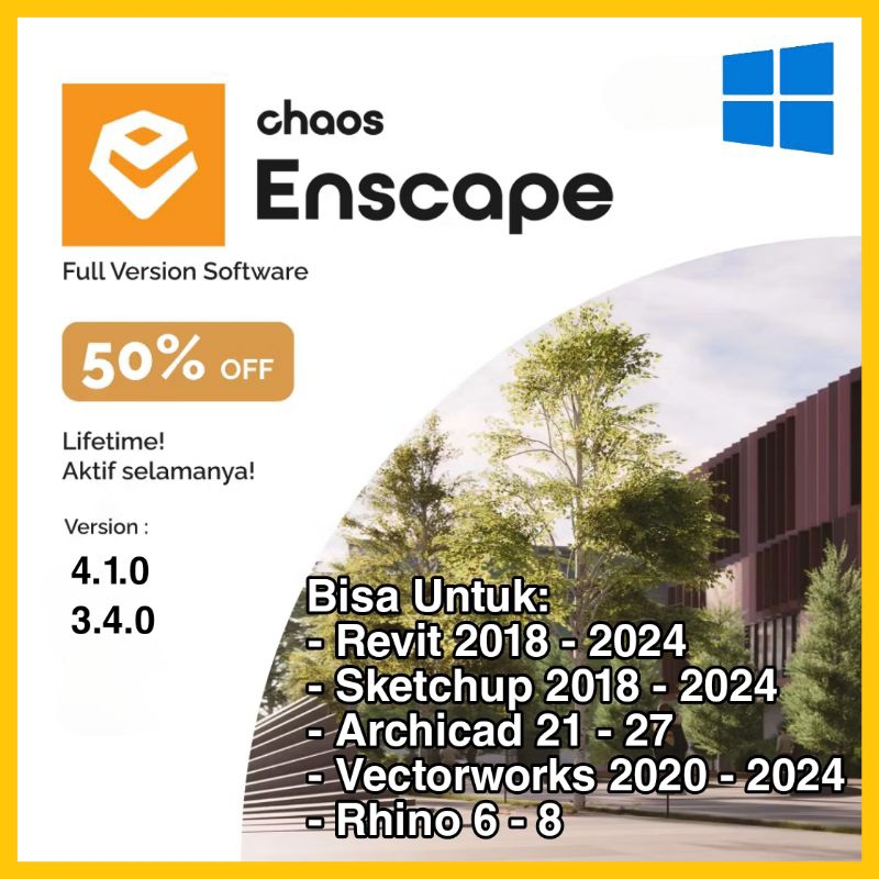 Enscape 3D Full Version Permanen - Windows