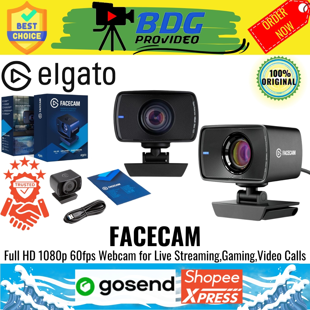 Elgato Facecam - Webcam 1080p dengan Lensa Elgato Prime