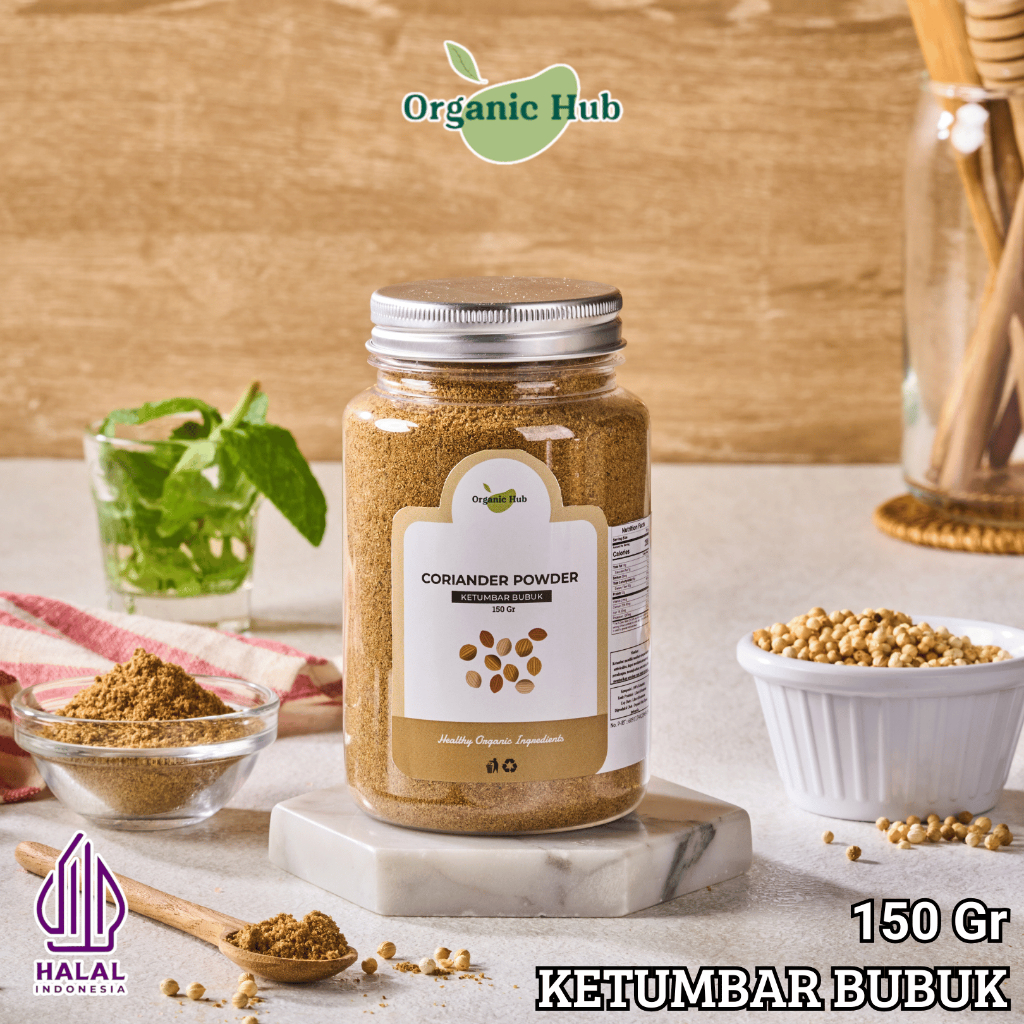

Organic Hub Ketumbar Bubuk Halus Bumbu Dapur Rempah Organik Premium Coriander Powder 150 gr
