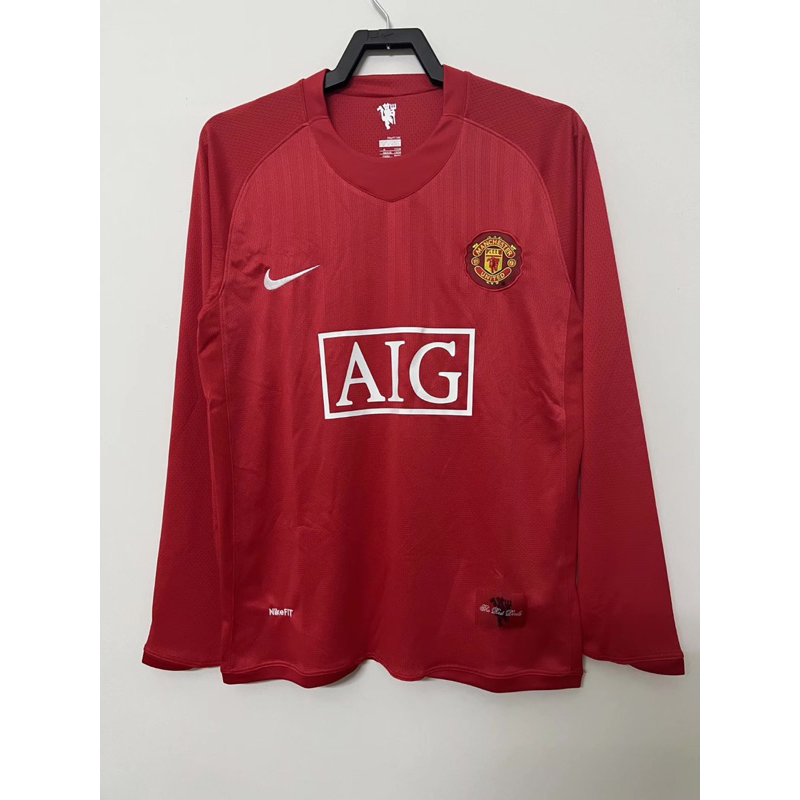 (RETRO LONGSLEEVE) JERSEY RETRO MU HOME 08/09 2008 2009 LONGSLEEVE LS GRADE ORI
