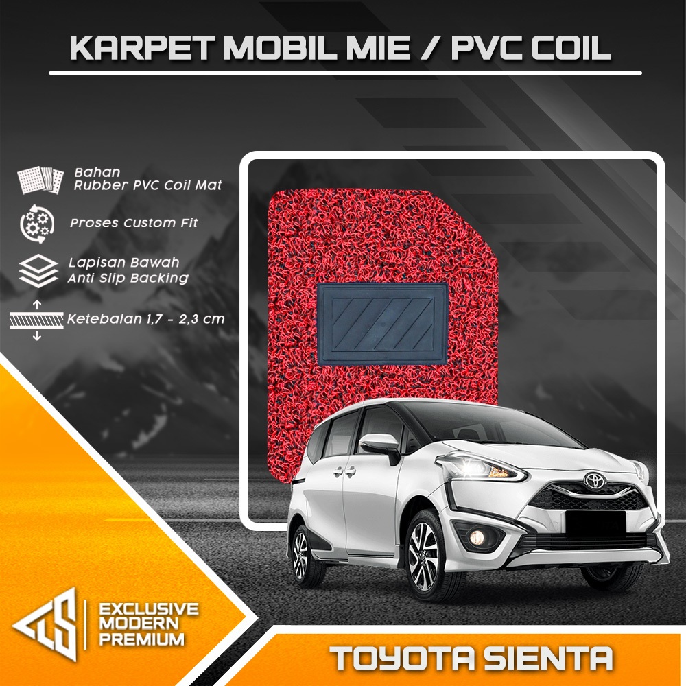 Karpet Mobil Mie Toyota Sienta 2016 2017 modifikasi jdm full set