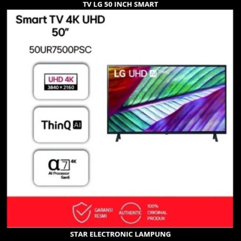 TV LED LG 50 INCH SMART 50UR7500