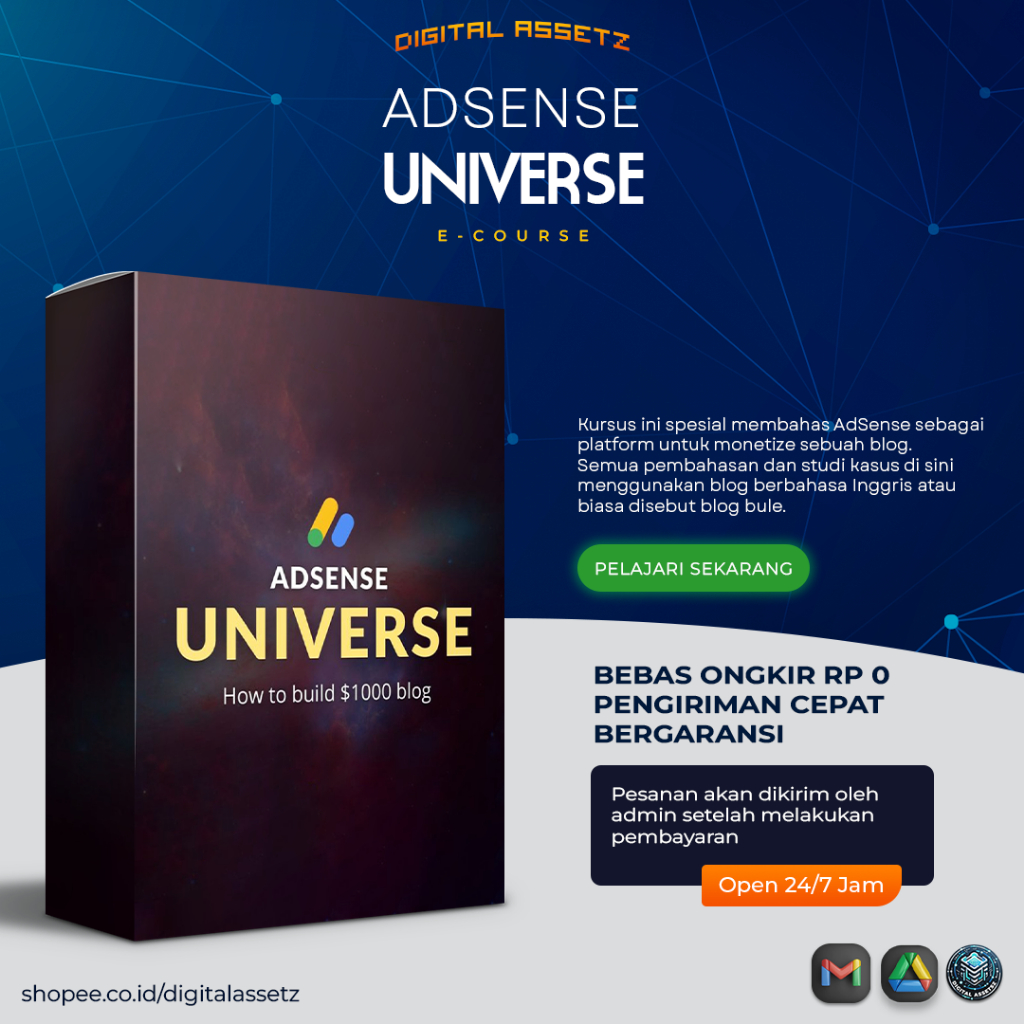 [EC128] Adsense Universal - Bikin Blog Monetize yang Cair Setiap Bulan ADSENSE UNIVERSE - Course