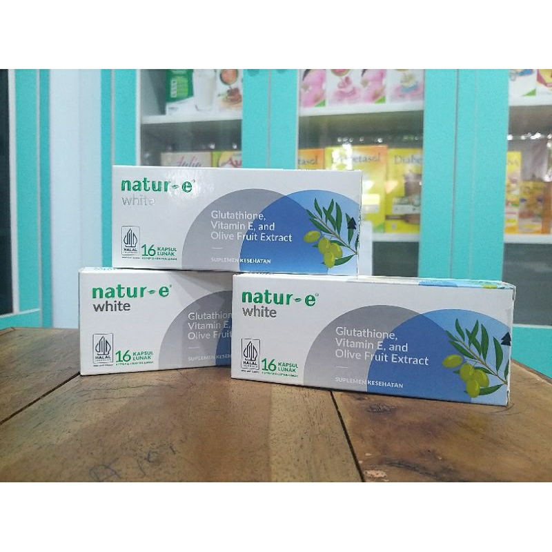 NATUR E WHITE ISI 16 KAPSUL LUNAK | nature putih