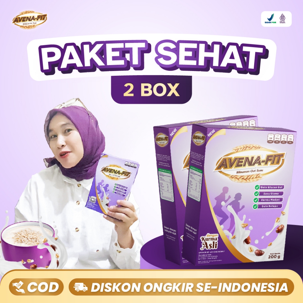 

Avenafit Paket Sehat 2 Box - Solusi Turunkan Kolesterol Tinggi & Menyehatkan Jantung