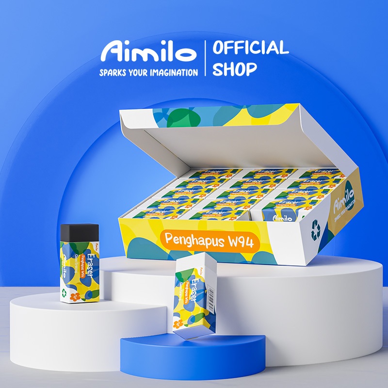 

Aimilo Eraser / Penghapus Pensil Bebas PVC Bebas Debu Tidak Beracun Alat Tulis Sekolah