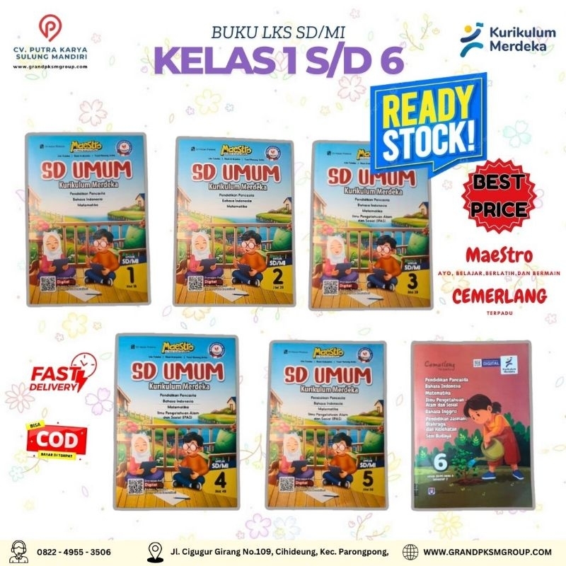 lks sd/mi kelas 1-6 kurmer maestro
