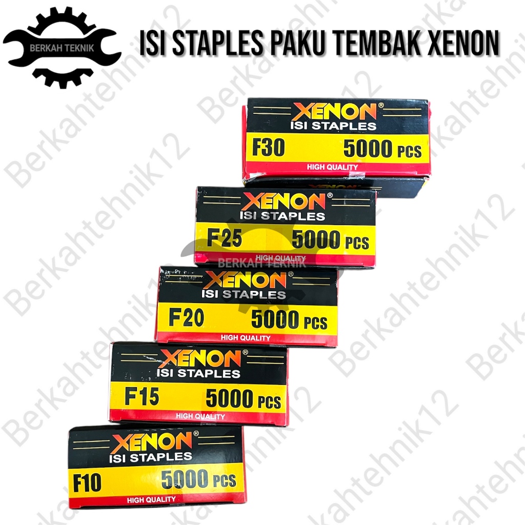 

Xenon Isi Staples Mesin Paku Tembak F10/F15/F20/F25/F30 isi 5000 pcs
