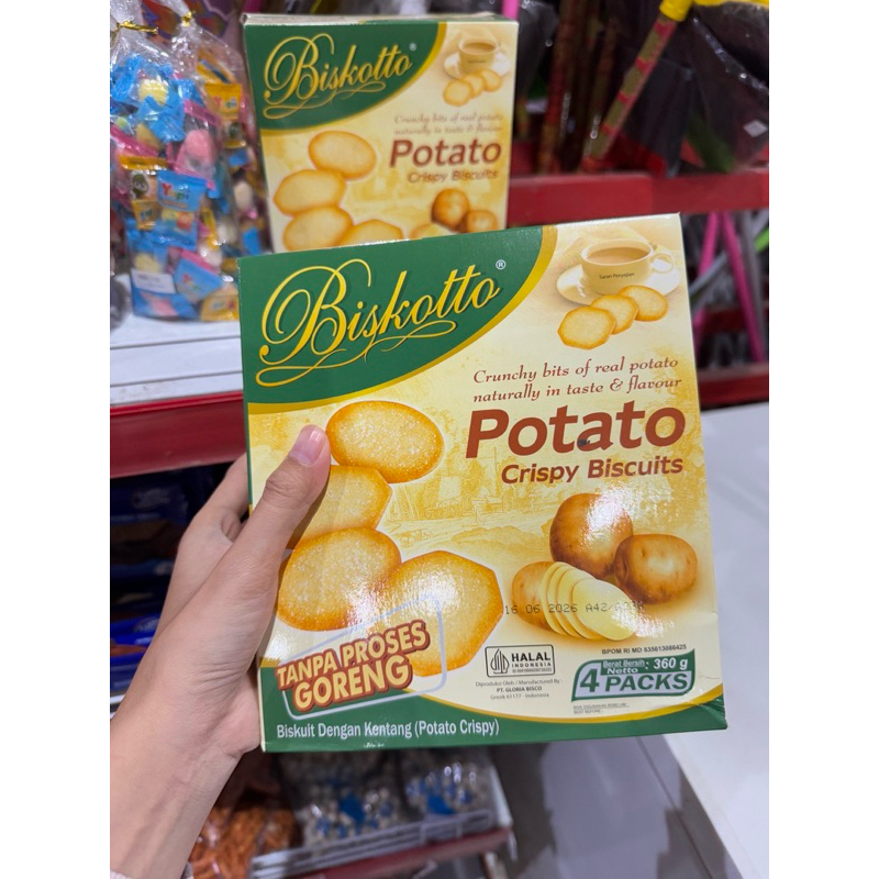 

Biskotto Potato crispy Biscuits 360g