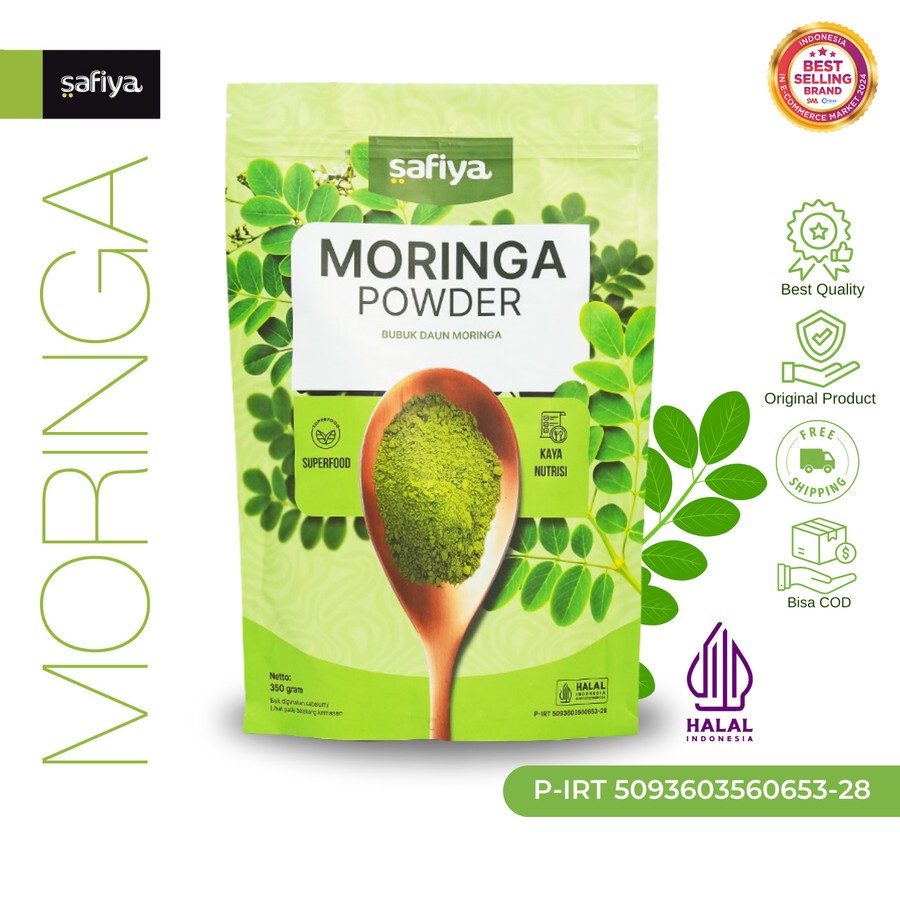

Moringa Powder 350 gram Bubuk Daun Kelor Authentic Safiya Food