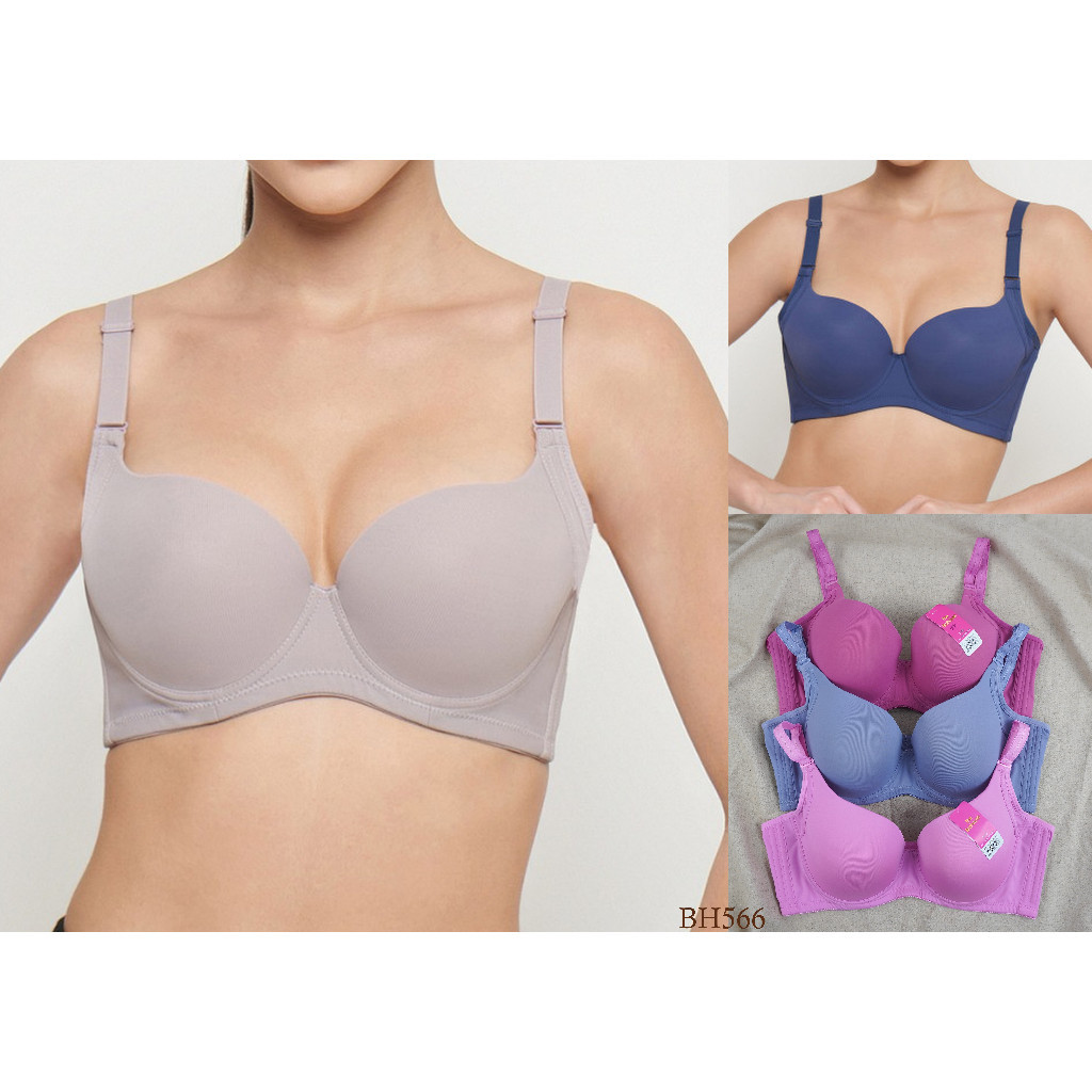 Bra Wanita Kawat The Brahouse Busa Tipis Full Cup 36D Underwire Pakaian Dalam BH566