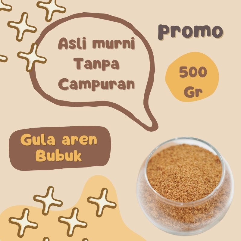 

Gula Aren Bubuk Asli Murni Tanpa Campuran 500 Gr