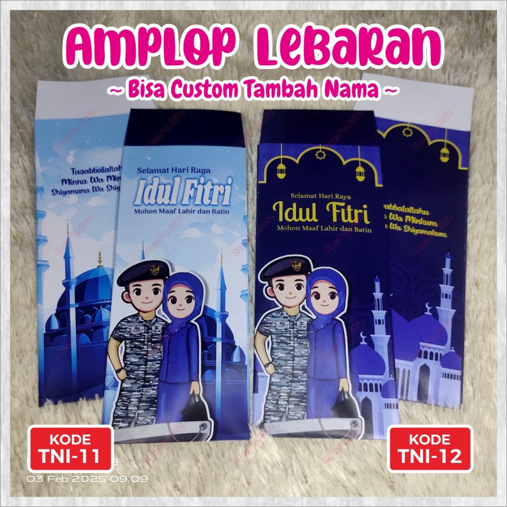 

[ISI 10 BIJI] TNI.11 TNI.12 - Amplop Idul Fitri JALASENASTRI TNI AL | Amplop Lebaran Custom | Amplop Custom