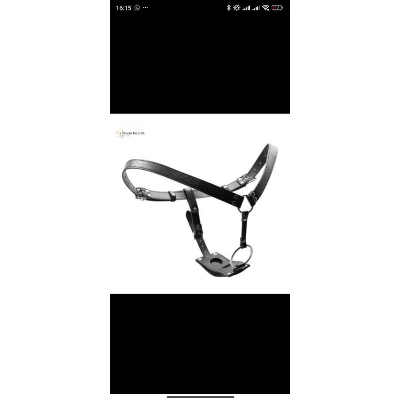 Chastity Belt Pria Wanita Dengan Ring Dan 2 Lubang FuruiHonYa