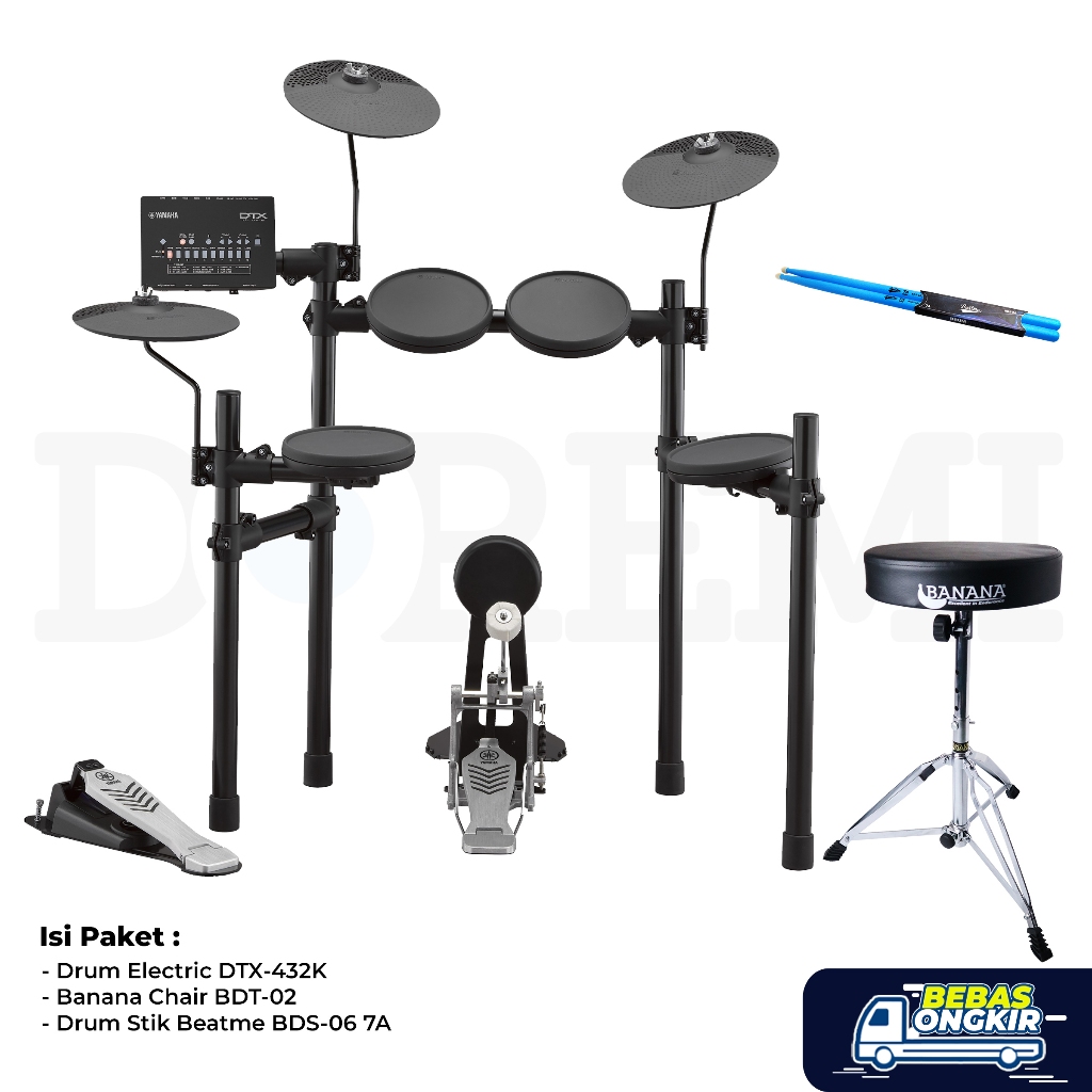 Paket Homey Yamaha DTX432K / Drum Elektrik Yamaha DTX432 / DTX 432 K / DTX-432K